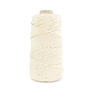 Sznurek bawełniany skręcany 3mm / 610 krem - 100m