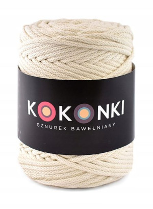 Sznurek bawełniany makrama 5 mm / 100 m/ krem