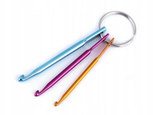 Zawieszka/breloczek zestaw szydełek mini / 1 szt.