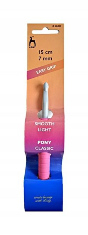 Szydełko PONY Easy Grip / 15 cm / 7,0 mm