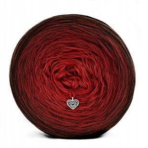 Włóczka KOKONEK Classic A059 Brąz/burgund/czerwień