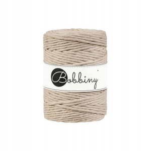 Sznurek do makramy Bobbiny 5 mm / Beżowy