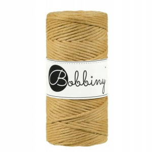 Sznurek do makramy Bobbiny 3 mm / Musztarda
