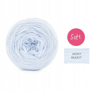 Włóczka KOKONEK Soft Mono Akryl - jasny błękit 250