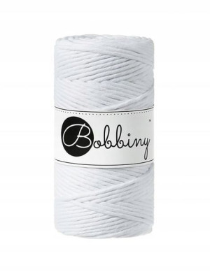 Sznurek do makramy Bobbiny 3 mm / Biały