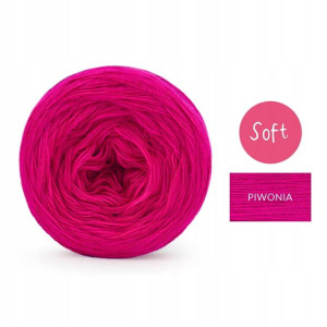 Włóczka KOKONEK Soft Mono Akryl - piwonia 250m