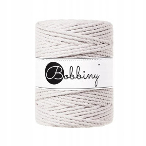 Sznurek do makramy Bobbiny 5mm 3PLY Księżycowy