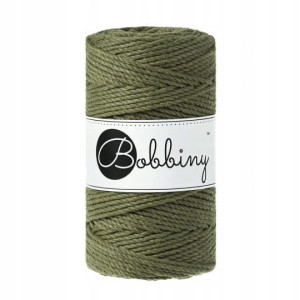 Sznurek makrama Bobbiny 3mm 3PLY Awokado