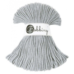 Sznurek pleciony Bobbiny 3mm 100m Srebrny