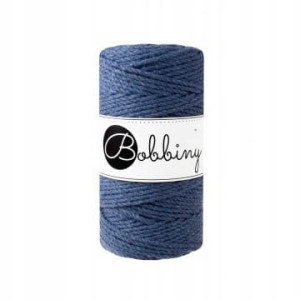 Sznurek makrama Bobbiny 3mm 3PLY Dżins