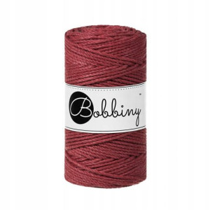 Sznurek makrama Bobbiny 3mm 3PLY Dzika Róża