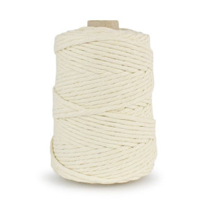 Sznurek bawełniany do MAKRAMY 5 mm / krem