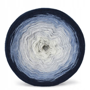 Włóczka KOKONEK Soft Akryl Granat/jeans/błękit/sza