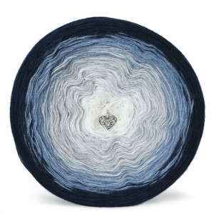 Włóczka KOKONEK Soft Akryl Granat/jeans/błękit/bie