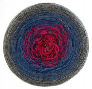 KOKONEK Soft 114 Bold Peony - Grafit/jeans/piwonia