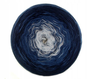 Włóczka KOKONEK Soft Akryl Granat/jeans/jas.błękit