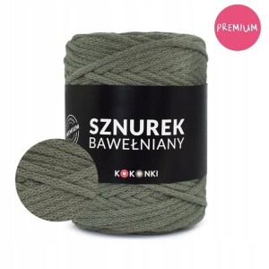 PREMIUM sznurek do makramy 5mm 100m khaki