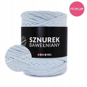 PREMIUM sznurek do makramy 5mm 100m błękit
