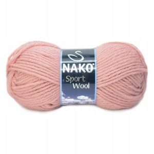 Włóczka Nako Sport Wool - 2406 kremowy róż