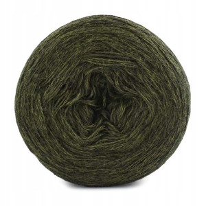 KOKONEK Merino Mono włóczka - khaki melanż / 250m