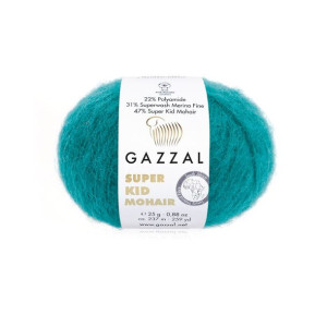 Włóczka Gazzal Super Kid Mohair 64425 / j.szmaragd