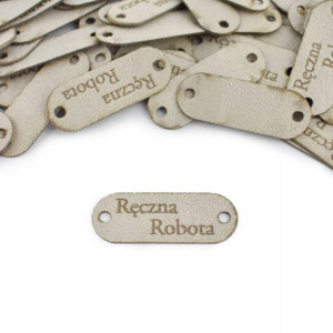 Metka nubuk premium Ręczna Robota szarobeżowy 1szt