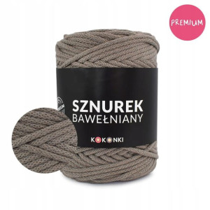 PREMIUM sznurek do makramy 5mm / 100m / cappuccino
