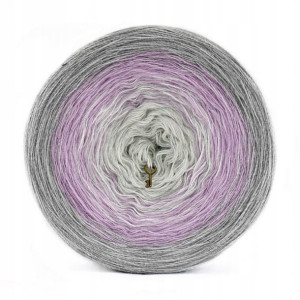 KOKONKI motki ombre KOKONEK Soft 210 - Szary/wrzos