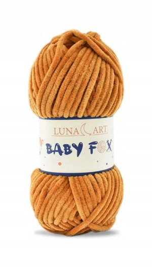 Włóczka Luna Art BABY FOX 100-28 / koniak