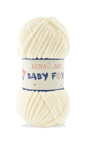 Włóczka Luna Art BABY FOX 100-02 ecru