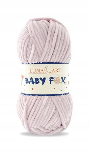 Włóczka Luna Art BABY FOX 100-24 brudny róż