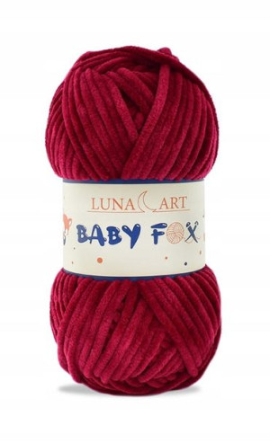 Włóczka Luna Art BABY FOX 100-20 bordo