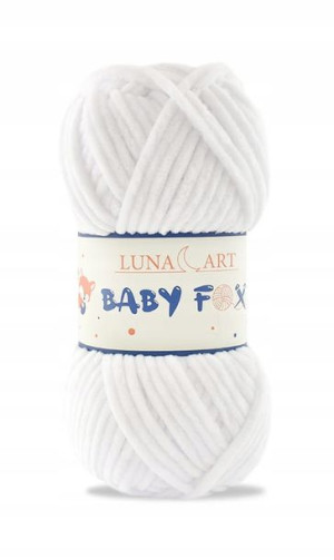 Włóczka Luna Art BABY FOX 100-01 biel