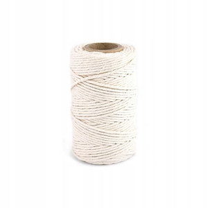 Sznurek do makramy bawełniany 2mm / 50 m surowy