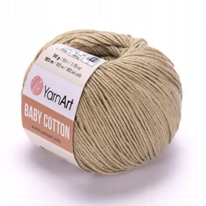 Włóczka YarnArt Baby Cotton 434 / jasny khaki