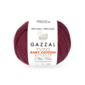 Włóczka Gazzal Baby Cotton XL 3442 - wiśnia