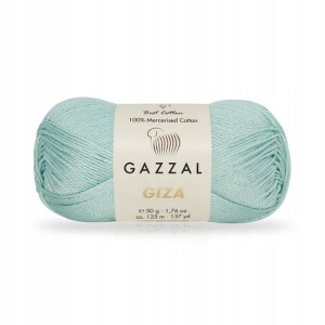 Włóczka Gazzal Giza 2482 / mięta / 100% bawełna