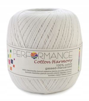 Kordonek HARMONY DUŻY MOTEK 100g / 301 biel