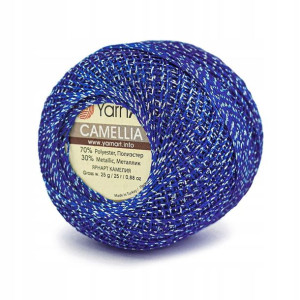 Kordonek YarnArt Camellia 428 / kobalt