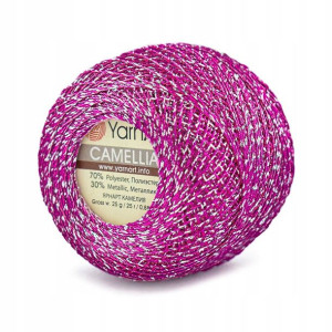 Kordonek YarnArt Camellia 425 / ciemny róż