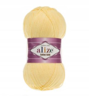 Włóczka ALIZE COTTON GOLD - 187 jasny żółty