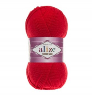 Włóczka ALIZE COTTON GOLD - 56 czerwień