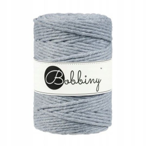 Sznurek do makramy Bobbiny 5mm / Srebrny