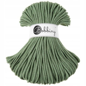 Sznurek pleciony BOBBINY 5mm / 100m / Szałwia