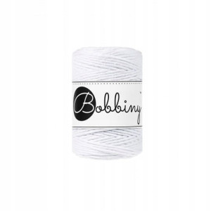 Sznurek do makramy Bobbiny 1,5mm / Biały