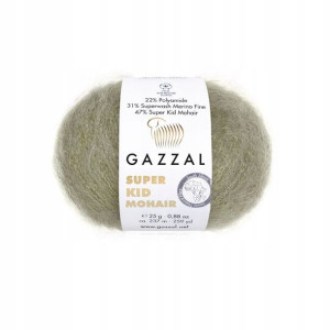 Włóczka Gazzal Super Kid Mohair 64407 / kamień