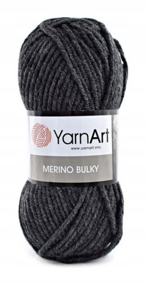 Włóczka YarnArt Merino Bulky - 359 ciemny szary