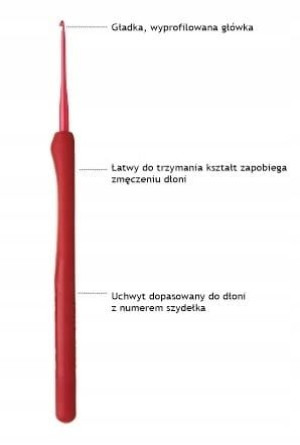 Szydełko Tulip Etimo Red / 4,0 mm