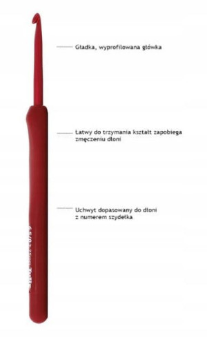 Szydełko Tulip Etimo Red / 3,75 mm