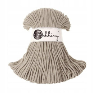 Sznurek pleciony Bobbiny 3mm / 100m / Beżowy